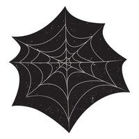 teia de aranha halloween com texturas grunge vetor