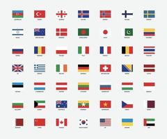 bandeiras nacionais do mundo vetor