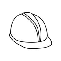 capacete, trabalhador, construção ícone. Difícil boné segurança e protetora dentro industrial Cuidado, chapéu para técnico equipamento. vetor ilustração Projeto.