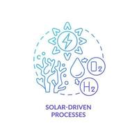 ícone do conceito de energia solar vetor