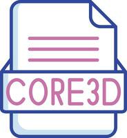 core3d Arquivo formato vetor ícone