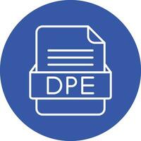 dpe Arquivo formato vetor ícone