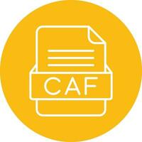 caf Arquivo formato vetor ícone