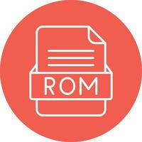 ROM Arquivo formato vetor ícone