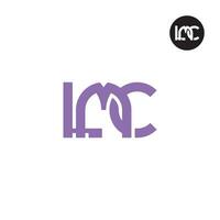 carta lmc monograma logotipo Projeto vetor