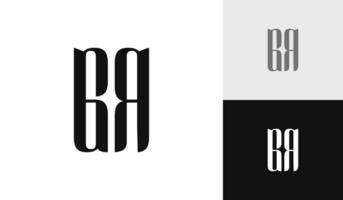 carta gr inicial monograma logotipo Projeto vetor