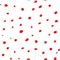 uma vermelho polca ponto padronizar em uma branco fundo vetor