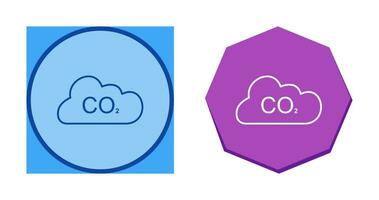 ícone de vetor de dióxido de carbono
