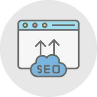 design de ícone de vetor seo