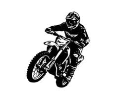 motocross logotipo Projeto motocross extremo esporte com montanha vetor ícone