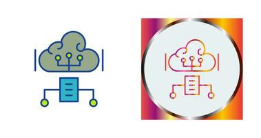 ícone de vetor de computação em nuvem