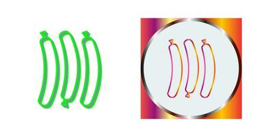 ícone de vetor de salsicha quente