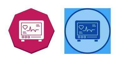 ícone de vetor de eletrocardiograma