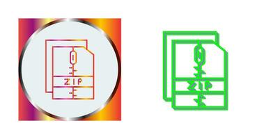 ícone de vetor de arquivo zip