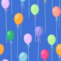 balões ornamento. vôo inflável bolas desenho animado vetor desatado padronizar. brilhante moderno Projeto para infantil, festa, feriados, festival.