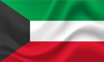 vetor Kuwait bandeira. bandeira do kuwait. Kuwait bandeira ilustração, fundo. Kuwait símbolo, ícone.