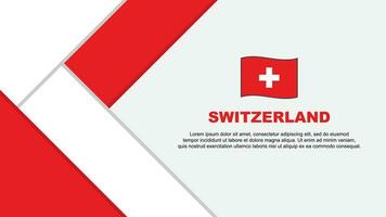 Suíça bandeira abstrato fundo Projeto modelo. Suíça independência dia bandeira desenho animado vetor ilustração. Suíça ilustração
