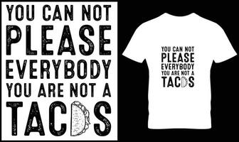 tacos camiseta Projeto vetor gráfico.