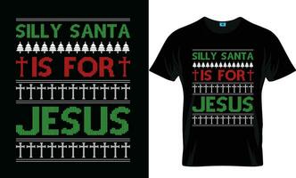 feio Natal camiseta Projeto vetor