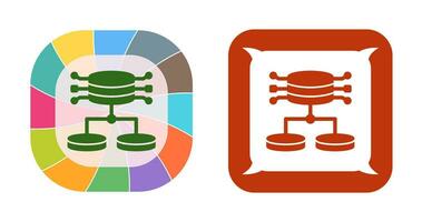 ícone de vetor de dados estruturados