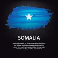 escova de bandeira da Somália vetor