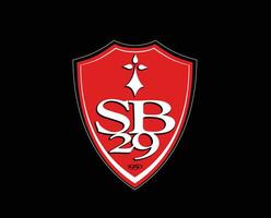 stade Brestois clube logotipo símbolo ligue 1 futebol francês abstrato Projeto vetor ilustração com Preto fundo