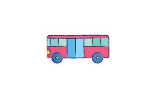 ônibus mão desenhado ilustração vetor