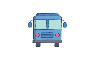 ônibus mão desenhado ilustração vetor