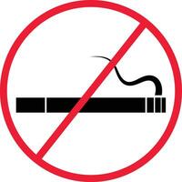 não fumar cigarro proibição ícone placa vetor