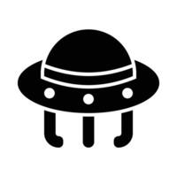 UFO vetor glifo ícone para pessoal e comercial usar.