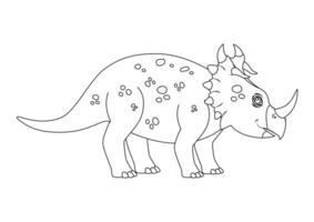 desenho de dinossauro para colorir 17673988 Vetor no Vecteezy