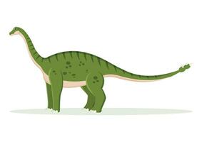 shunosaurus dinossauro desenho animado personagem vetor ilustração