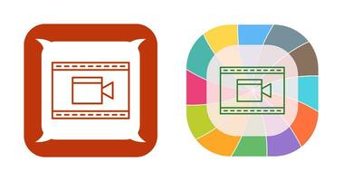 ícone exclusivo de vetor de vídeo e animação