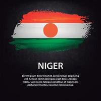 escova de bandeira niger vetor