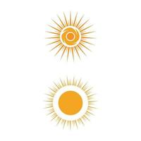 sol ilustração vetorial ícone logotipo modelo de design vetor