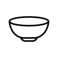 volta tigela ícone para cozinha utensílio pode estar usar para ásia Comida estilo. sopa elemento dentro na moda estilo. Panela para servindo prato dentro chinês restaurante placa. vetor ilustração Projeto em branco fundo eps10