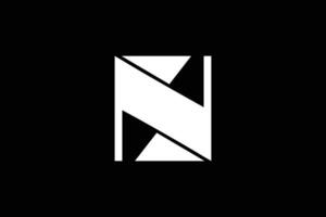 carta n s na moda vetor logotipo Projeto