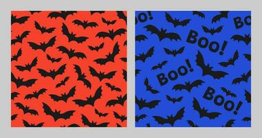 dia das Bruxas vetor padronizar com morcegos. modelo para feriado têxteis, embalagem, digital Projeto.