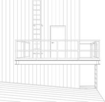 3d ilustração do industrial construção vetor