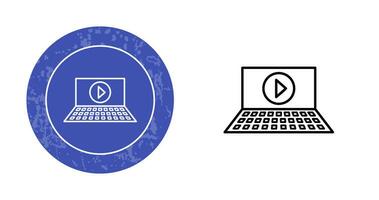 ícone de vetor de vídeo de reprodução exclusivo