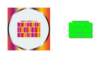 ícone de vetor de parede de tijolos