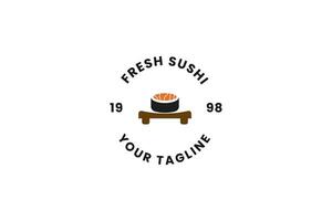 Sushi logotipo vetor ícone ilustração