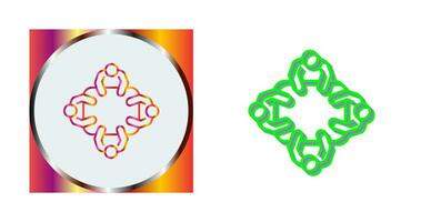 ícone de vetor de reunião de equipe