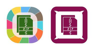 ícone de vetor de arquivo zip