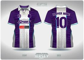 eps jérsei Esportes camisa vetor.roxo branco chuva padronizar projeto, ilustração, têxtil fundo para Esportes camisa polo, futebol jérsei camisa polo vetor