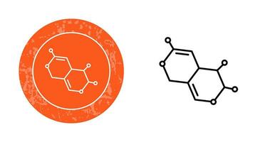 ícone de vetor de molécula