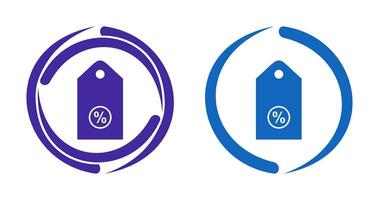 ícone de vetor de tag de desconto exclusivo ii