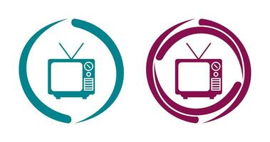 ícone de vetor de transmissão de televisão