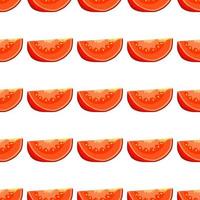 ilustração sobre o tema do tomate vermelho padrão vetor