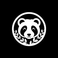 panda, Preto e branco vetor ilustração